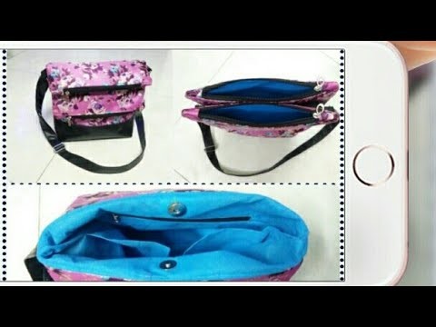 DIY : Designer Double Flip Shoulder Bag Tutorial By Anamika Mishra. . 
