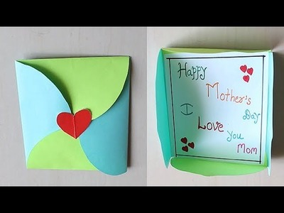 DIY - Easy Mother's Day Card Making Idea | Mother's Day Cards #Mothersdaycard | DIY Gift Envelope