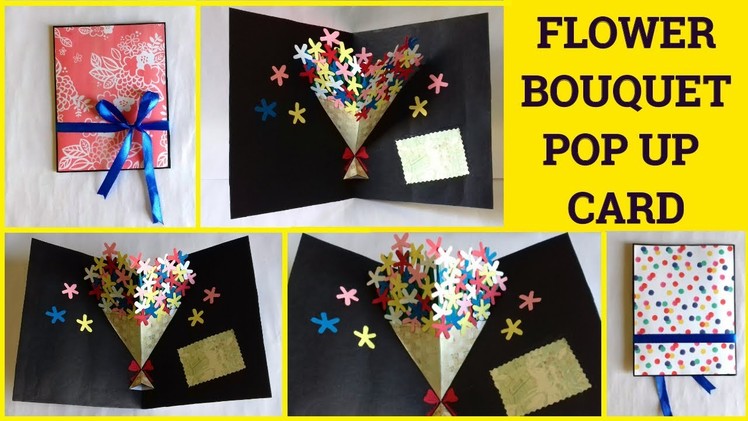 DIY Flower Bouquet Pop Up Card By Sangitaa Rawat | Paper Crafts | Handmade Craft | Mother's Day Card