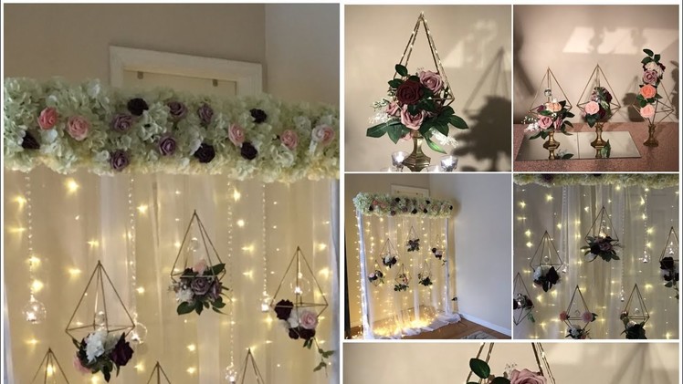 DIY- Geometric himmeli Centerpiece Diy- Geometric backdrop decor DIY- wedding Decor
