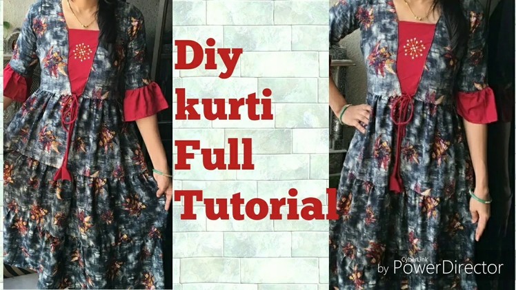 DIY Gypsy dress.Gypsy kurti. designer kurti full tutorial