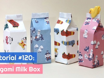 DIY Origami Milk Box Tutorial | The Idea King Tutorial #120