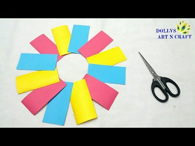 DIY Simple & Easy Paper Flower | Pretty Paper Flower Idea | How to make Flowers with Colour Paper