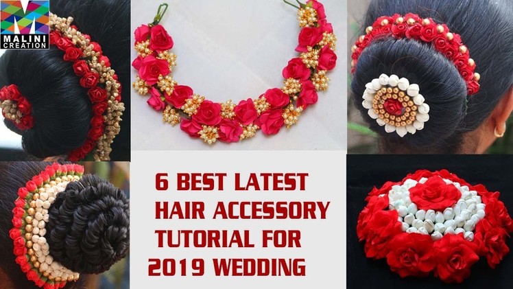 DIY.Tutorial for 6 best Indian wedding hair accessory 2019