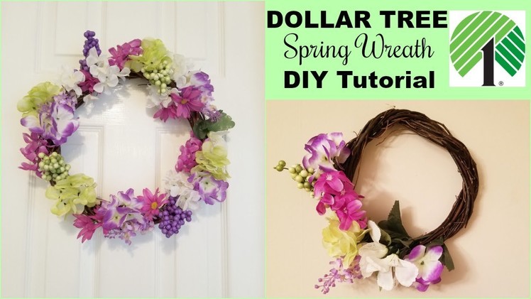 Dollar Tree Spring Wreath DIY l How To Make A Spring Wreath l Dollar Tree DIY l Southern with Charm