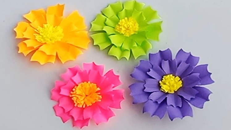 Easy Paper Flowers | Flower Making | DIY Paper Flowers