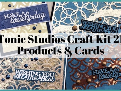 Gilding Flakes Techniques & Cards Tonic Studios Craft Kit 21 + quick products overview