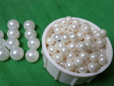 HANDMADE JEWELLERY || How to make Pearl Beaded Necklace || Diy || jewellery making at home || Diyart