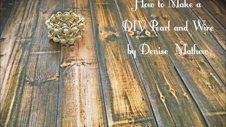 How To Make A DIY Bead And Wire Infinity Ring By Denise Mathew
