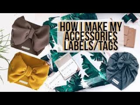 How to make clothes tags labels at home diy tutorial