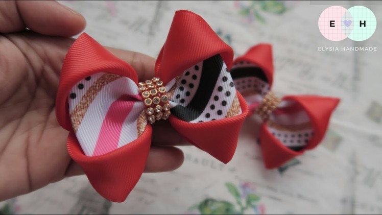 Laço De Fita ???? Ribbon Bow Tutorial #36 ???? DIY by Elysia Handmade