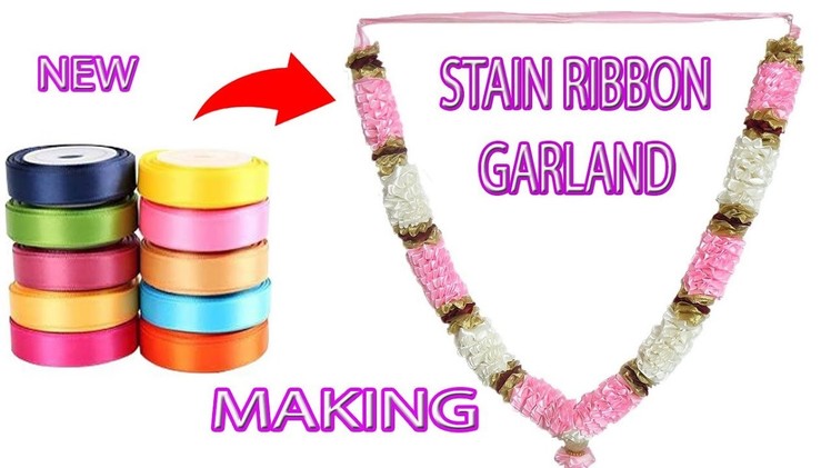 New Stain Ribbon Garland Making | DIY Garland | Griha Udyog