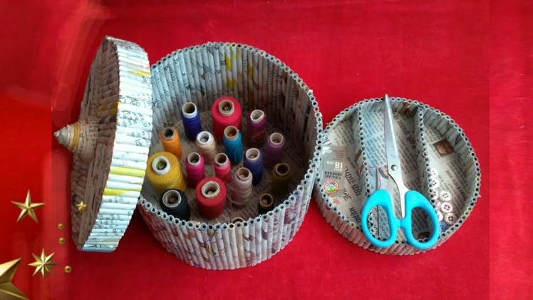 Newspaper craft | best out of waste craft idea | recycle newspaper | HMA##341