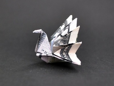Nice Money PEACOCK | Origami Dollar Bird Tutorial DIY