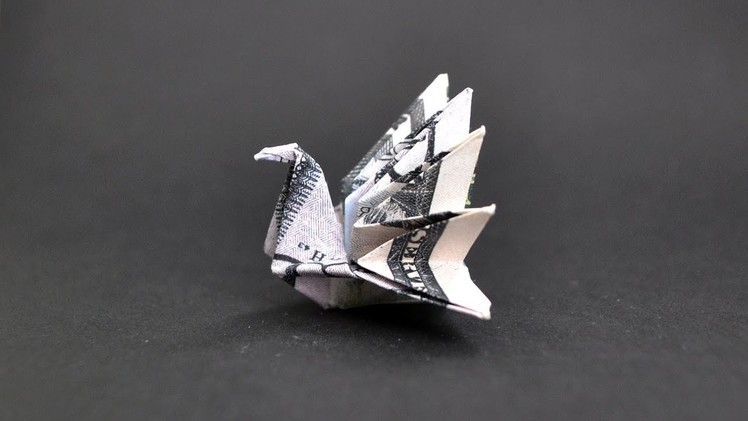 Nice Money PEACOCK | Origami Dollar Bird Tutorial DIY