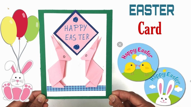 Origami Easter Bunny Rabbit Card - DIY Tutorial by Paper Folds - 984