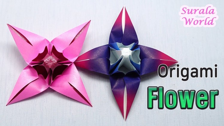 Origami Flower : How to make a Paper Flower (Spring Flower, DIY, Tutorial)
