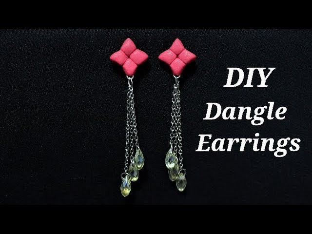Polymer Clay Tutorials | 5 Minute DIY Jewelry | Quick & Easy To Make Polymer Clay Dangle Earrings