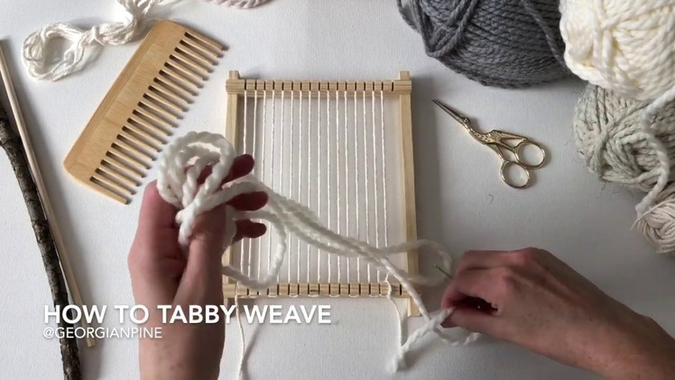 Beginner Weaving: How to Tabby Weave