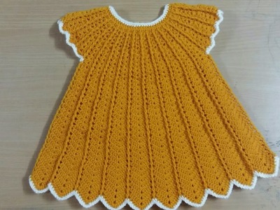 Crochet dress for 1 to 2yrs. beginners friendly.