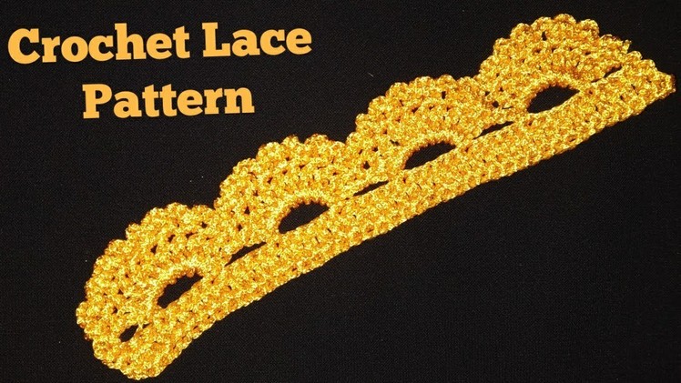 Crochet Dupatta Lace Pattern in hindi,indian crochet patterns