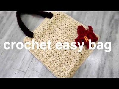 Crochet easy bag | crochet tamil | with English subtitle