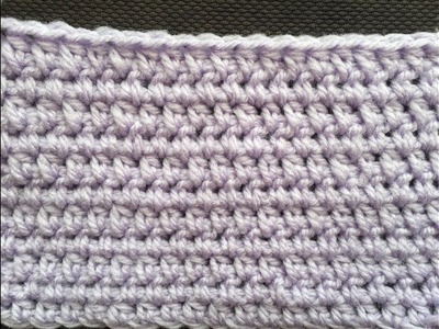 Crochet Shallow Half Double Crochet Stitch Tutorial~ Great for Blankets, Hats or Scarfs