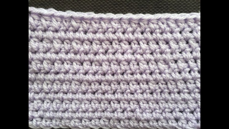 Crochet Shallow Half Double Crochet Stitch Tutorial~ Great for Blankets, Hats or Scarfs