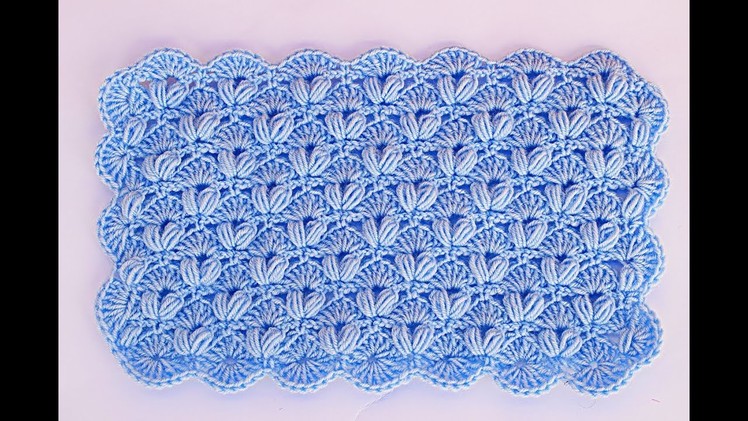 Crochet stitch for baby blankets very easy