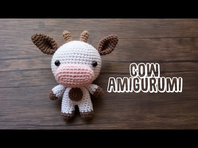 CUTE AMIGURUMI| COW | CROCHET TUTORIAL
