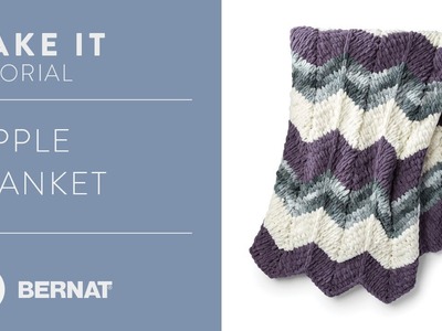 EZ Ripple Blanket | EZ Knitting Without Needles!