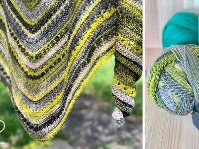Froschkönig shawl #2 - crochet pattern Woolpedia®