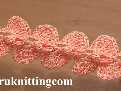 How To Crochet 3D Ribbon Tutorial 29 Come lavorare all'uncinetto il nastro 3D