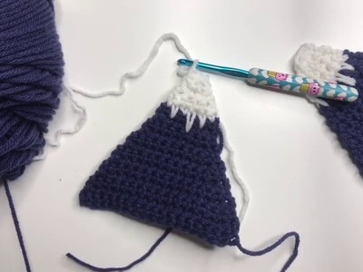 How to Crochet a Snowy Mountain