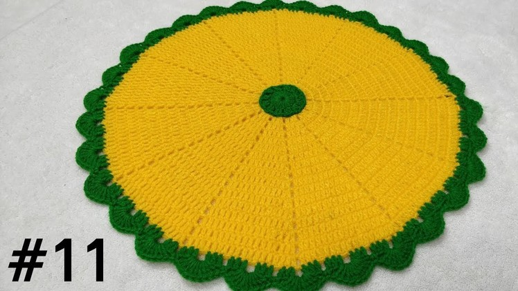How to Crochet Thaalposh. Thaal Cover. Table Top #11