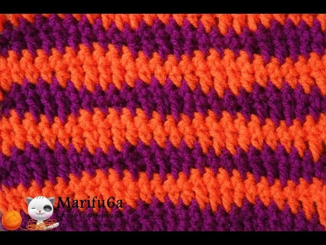 How to crochet WAVES STITCH free pattern for beginners