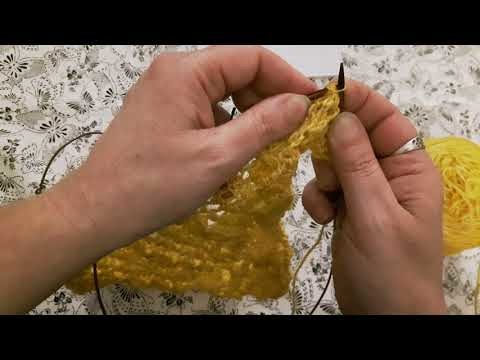 How To Knit the Wrapped Stem Stitch