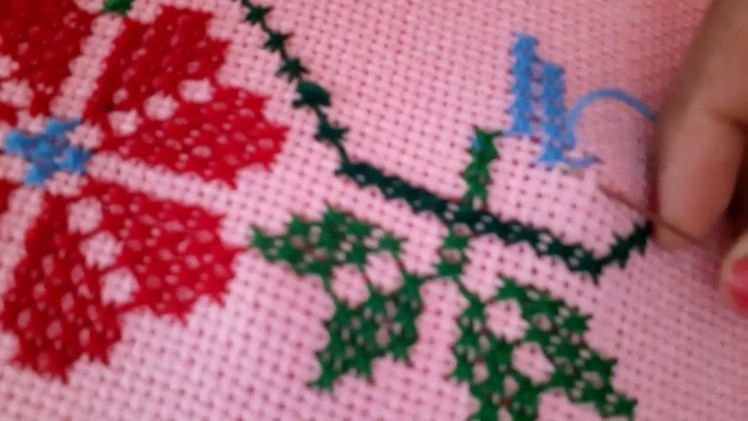 How to make Dusutti border design | cross stitch pattern making | punto cruz