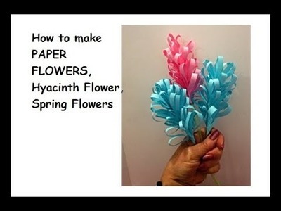 How to make EASY PAPER FLOWERS,  Quick Hyacinth Flower, Fast Spring Flowers, Mother's day flowers