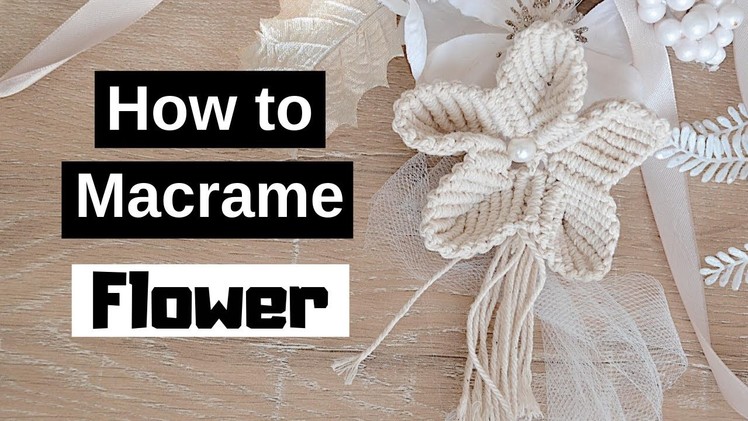 ???? How to Make Macrame Flowers (with Pearl Beads) - Part 1 of 2 Series