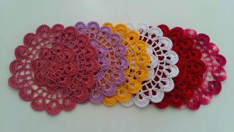 Hướng dẫn móc đế lót Ly nhìn đẹp mắt - Fancy Crochet Coaster