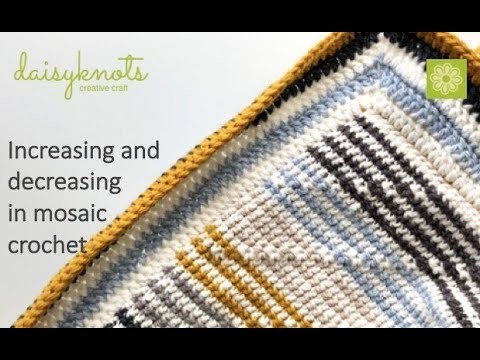 Increasing and Decreasing  in Mosaic Crochet