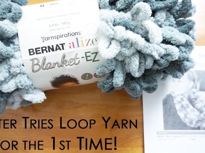 Knitter Tries Loop Yarn for the First Time | Review | Knitting House Square