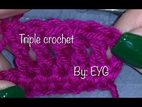 Learn the #triple #crochet with #EYG