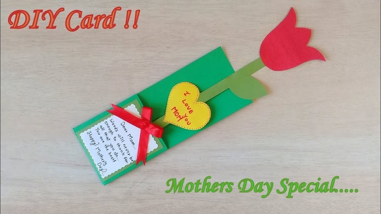 Pretty Easy Mother's Day Special Card | Diy Mother's Day Card. Aashu Art & Craft