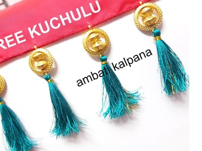 Simple Saree Kuchu.Tassels Making idea at home || How to Make Saree Kuchulu with ring beads