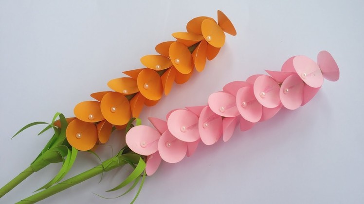 DIY: Flower Stick!! How to Make Beautiful Paper Lavender Flower for Home Decoration!! New Flowers!!