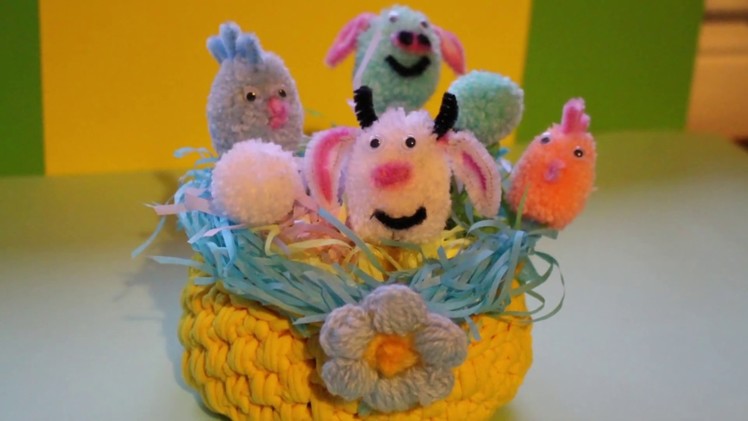 Easter Crafts | How To Make a Pom Pom Easter Crafts | Easter Crafts For Kids