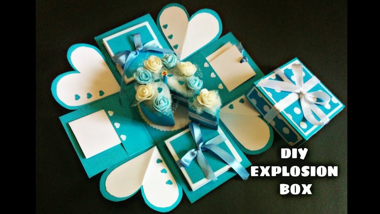 Explosion Box Tutorial Birthday Box How To Make Explosion Box 6129