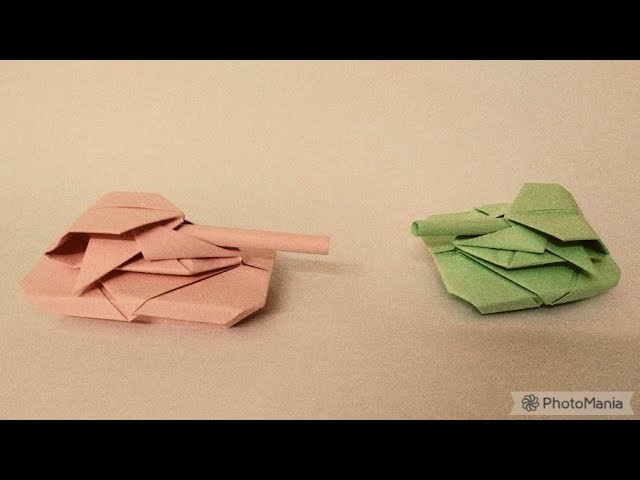 How to create an origami tank #1